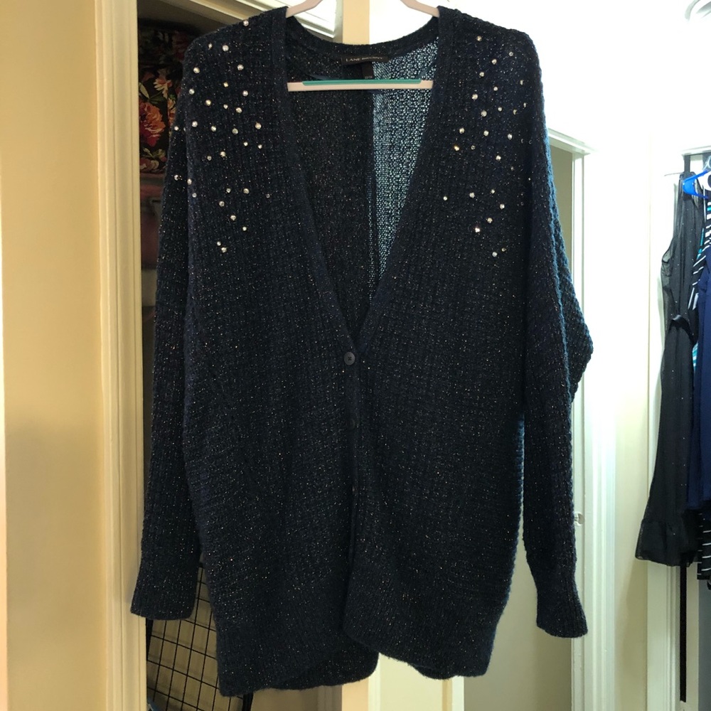 Lane Bryant Green/Gold Sweater